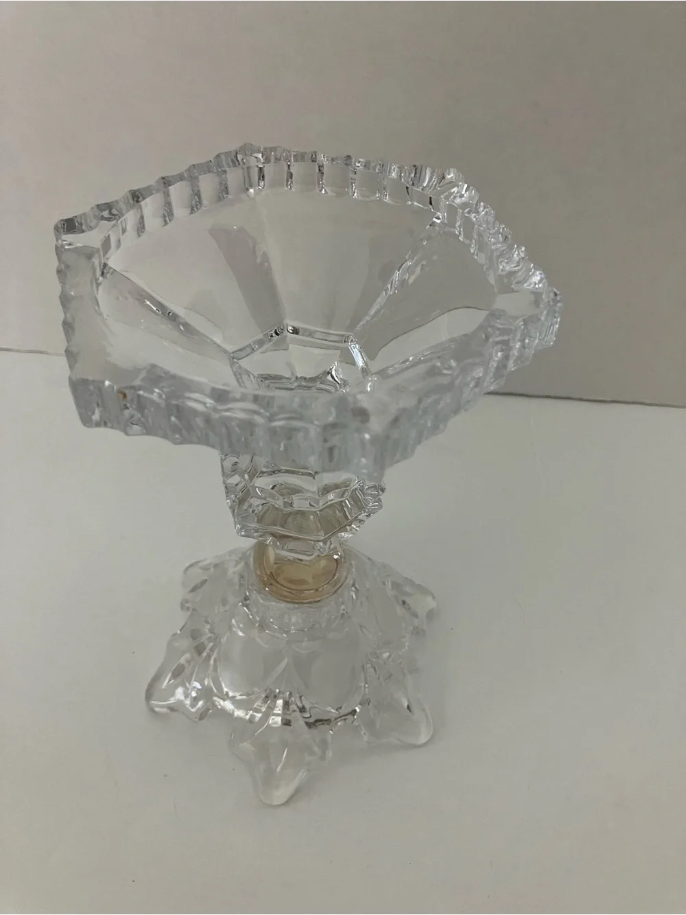 Godinger Clear Crystal Decorative Candle Holder